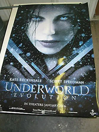 UNDERWORLD EVOLUTION / ORIG. ONE-SHEET TEASER MOVIE POSTER (KATE BECKINSALE)