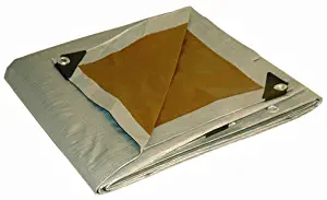 26x40 Multi-Purpose Silver/Brown Heavy Duty DRY TOP Poly Tarp (26'x40')