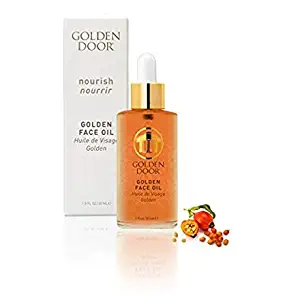 Golden Door Face Oil, 1 fl oz, for all skin types, blend of essential oils, soften look of fine lines and wrinkles, Nourish moisturize nutrient rich fast absorbing luxurious, radiant complexion