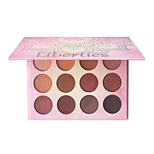 Aolailiya 12 Colors Liberties Eye Shadow Palette-Highly Pigmented Matte + Shimmer makeup Nudes Warm Natural Bronze Neutral eyeshadow palette