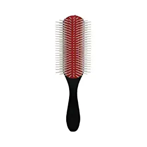 Denman Classic Styling Brush 9 Row - D4 - Hair Brush for Separating, Shaping & Defining Curls - Blow-Drying, Styling & Detangling Brush – Black