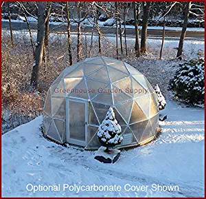 GREENHOUSE GEODESIC DOME 16 FT. With Marine Poly Cover for Hydroponic Gardening