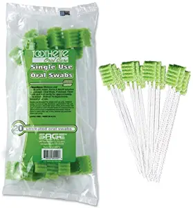 Toothette® Oral Care Plus Swabs Untreated, packaged in bags of 20 swabs (20 Swabs)