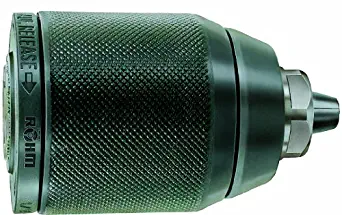 Rohm 893352 Type 104-61 Extra-RV13 Metal Single Sleeve Keyless Drill Chuck with Radial Lock and Through-Hole, 1/2