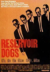 Reservoir Dogs US Art Promo Huge Vintage PAPER Movie Poster Measures 40 x 27 Inches (100 x 70 cm ) approx