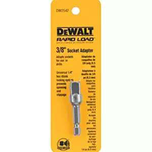 DEWALT DW2542 1/4-Inch Hex Drive to 3/8-Inch Socket Adapter