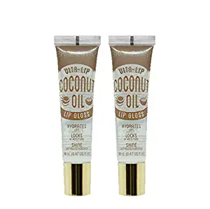 2-PACKS Kiss Broadway Clear Lip Gloss (Coconut Oil)