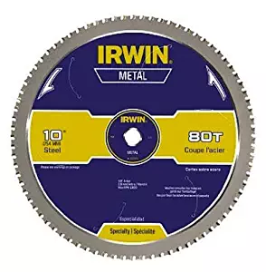 IRWIN Tools Metal-Cutting Circular Saw Blade, 10-inch, 80T (4935561)