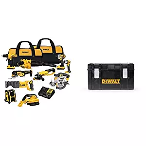 DEWALT DCK1020D2 20V Combo Kit with DWST08203H Tough System Case, Large