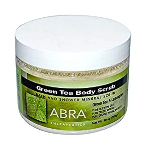 Abra Therapeutics Green Tea Body Scrub Green Tea Lemongrass 10 oz 283 g