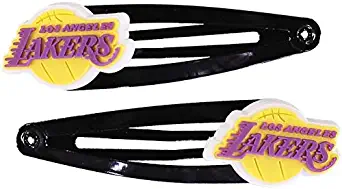 aminco NBA Los Angeles Lakers Soft PVC Hair Clip, 2-Pack