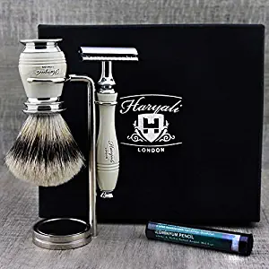 Top Old School Shaving Set for Men ft Top Grade Silver Tip Brush, DE Safety (Blades Not Included) & Chrome Dual Stand > Gent’s Grooming Set” /><span class='sale_a_proc'>-12%</span></a></div>
<div class=