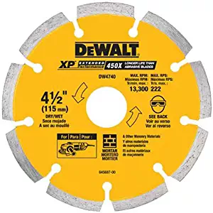 DEWALT DW4740 4-1/2-Inch by .250 XP tuck point blade