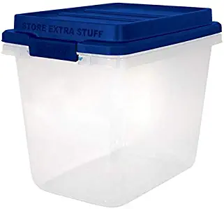 Storage Hefty 32 Quart Hi Rise Clear Bin