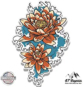 Lotus Japanese - Vinyl Sticker Waterproof Decal