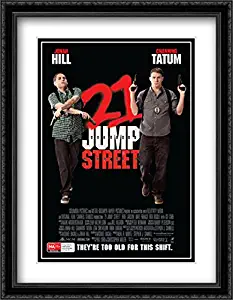 21 Jump Street 28x36 Double Matted Large Black Ornate Framed Movie Poster Art Print