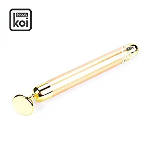 Koi Beauty Beauty Bar 24k Golden Pulse Facial Massager for Face Lifting Anti-Wrinkles (Round)