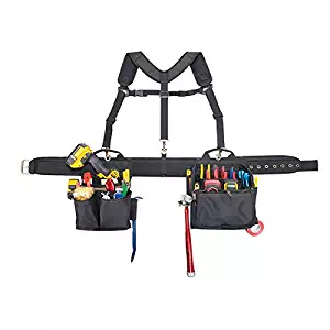 CLC Custom Leathercraft 1608 Electrician's Comfort Lift Combo Tool Belt, 28 Pocket