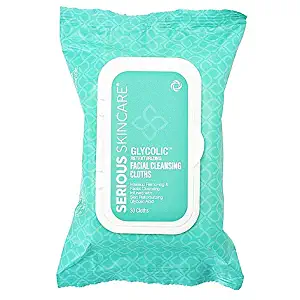 Serious Skincare Glycolic Retexturizing Facial Cleansing Cloths 30 Count