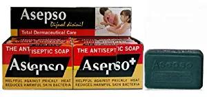 Asepso Antibacterial Agent Soap 3.2 Oz Twelve Pack from Thailand