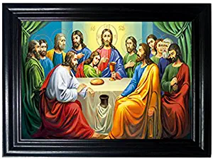 Last Supper Framed Wall Art-Lenticular Technology Causes The Artwork to Flip-Multiple Pictures in ONE-Hologram Images-Mesmerizing Holographic Optical Illusions by THOSE FLIPPING PICTURES