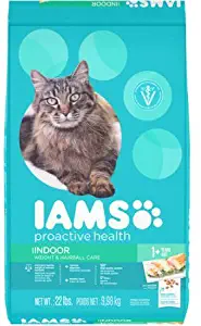 Iams Proactive Health Indoor Weight & Hairball Care Cat Food with Chicken, 22 lb Bag