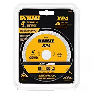 DEWALT DW4735 4-Inch by .060-Inch Wet/Dry XP4 Porclean and Tile Blade