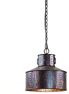 Uttermost 21924 Giaveno 1-Light Pendant, Bronze