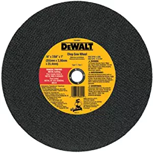 Dewalt Accessories DW8001 Chop Saw Wheel, Metal, 14-In. - Quantity 10