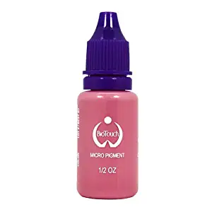 MICROBLADING SUPPLIES BioTouch Permanent Makeup Pigment Cosmetic Tattoo Ink for Blushing, Tinting, Contouring, Ombre-blending and lip concealing permanent makeup for Lips 15 ml - BLUSH ROSE