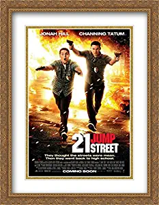 21 Jump Street 28x36 Double Matted Large Large Gold Ornate Framed Movie Poster Art Print