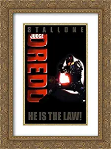 Judge Dredd 20x24 Double Matted Gold Ornate Framed Movie Poster Art Print