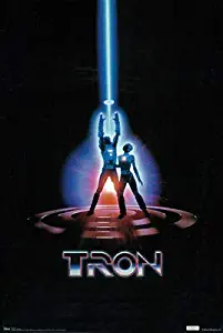 Hotstuff Tron (1982) Movie Poster Print Jeff Bridges Kevin Flynn Sci-Fi 24
