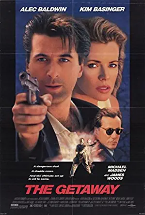 The Getaway Alec Baldwin Kim Basinger Rolled Original Double Sided 27x40 Movie Poster 1999