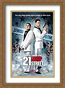 21 Jump Street 28x38 Double Matted Large Large Gold Ornate Framed Movie Poster Art Print