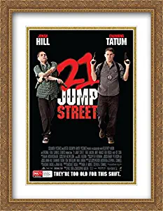 21 Jump Street 28x36 Double Matted Large Gold Ornate Framed Movie Poster Art Print