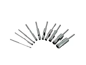 TEMO 10 pc 1/8 to 1/2 inch (3-12mm) premium diamond coated drill hole saw 1/8 inch (3mm) shank fit Dremel or Compatible Rotary Tools