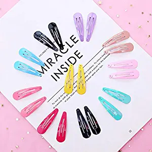 Solid Candy Color 2 Inch Barrettes for Girls' Kids Snap Hair Clips - 【120 Pack】