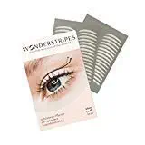 Wonderstripes Eye Lid Lifting Strips, Eye Tape Lifts Droopy, Sagging Upper Eyelids - Size Medium 64 strips 1.02"