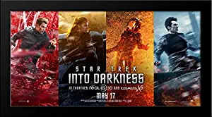 Star Trek Into Darkness 40x26 Large Black Wood Framed Movie Poster Art Print