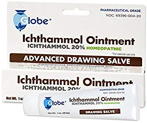 Ichthammol Ointment 20%, (Drawing Salve) 1oz Tube (28.3g) Pharmaceutical Grade****