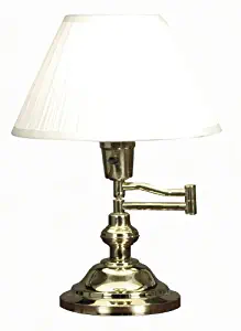 Kenroy Home 30163 Classic Swing Arm Desk Lamp, Polished Brass