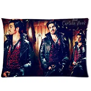 Pillowcase Soft Zippered Pillow case Cover 2030 Inch Two Side Printing Once Upon A Time Captain Hook 01 Pattern Fashion Design