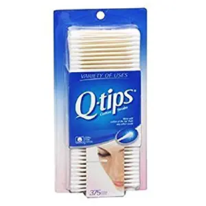 Q-tips Cotton Swab 375.0 ea (Pack of 3)