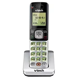 VTech CS6709 Accessory Cordless Handset, Silver/Black | Requires VTech CS6719, CS6729, CS6829, or CS6859 Series Phone System to Operate