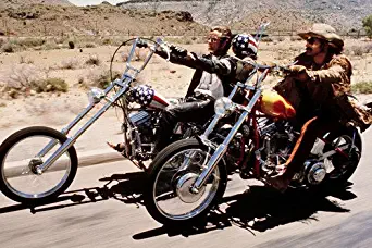 Dennis Hopper, Peter Fonda Easy Rider 24X36 Poster Motorbikes Iconic Desert