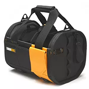 ToughBuilt - 12" Modular Tote Tool Bag | 61 Pockets and Loops, Electrical/Maintenance Tool Carrier, Durable Padded Handle, 3 Removable Pocket Dividers, Storage Organizer/Tool Box (TB-81-12)