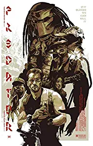 Predator 1987 Sci-Fi Movie Film Metal Tin Sign Poster Wall Plaque,Vintage Metal Pub Club Cafe bar Home Wall Art Decoration Poster Retro 8x12 inches