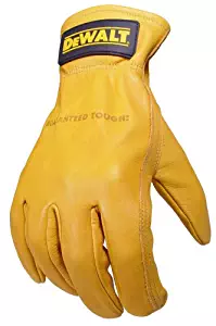 Dewalt DPG31L Grain Goat Skin Driver Work Glove with Keystone Thumb, Large