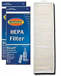 EnviroCare Replacement Post Motor HEPA Filter for Bissell Style 8 & 14 Uprights 2 Filters